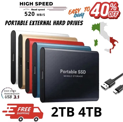 Hard disk ssd 4tb - hard, esterno