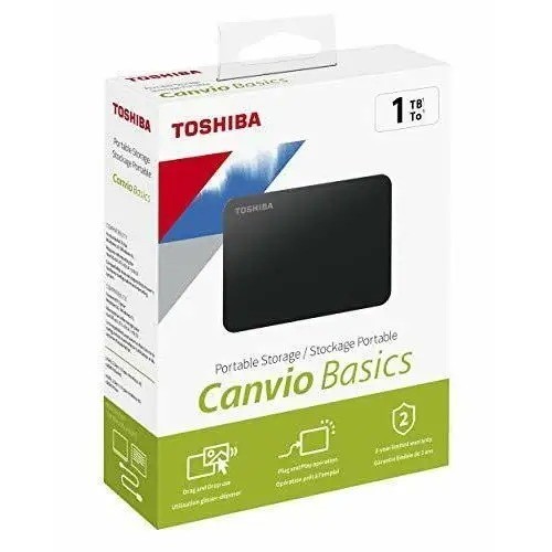 Toshiba canvio basics 1tb - toshiba,