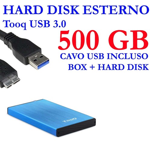 Hdd hard disk esterno - esterno, 500gb