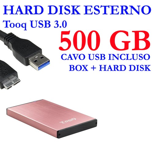 Hdd hard disk - esterno, 500gb