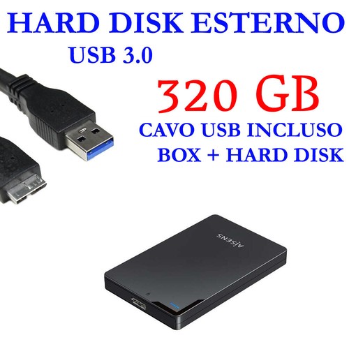Hdd hard disk esterno - disk, 320gb