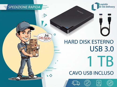 Hdd hard disk esterno tb - 1,