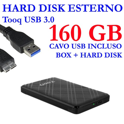 Hdd hard disk esterno 160gb - hard,