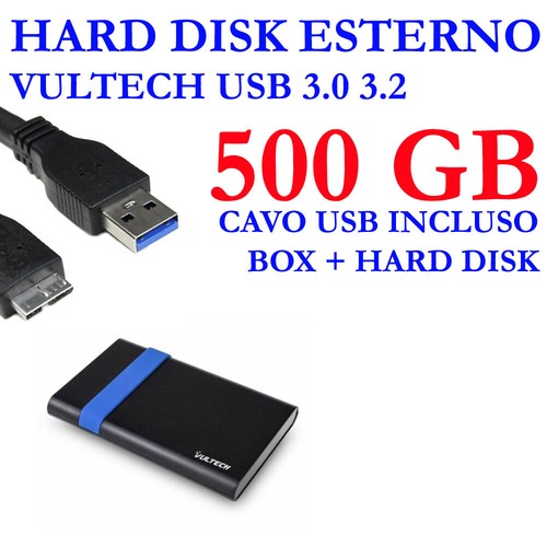 Hdd hard disk esterno 500gb - hard,